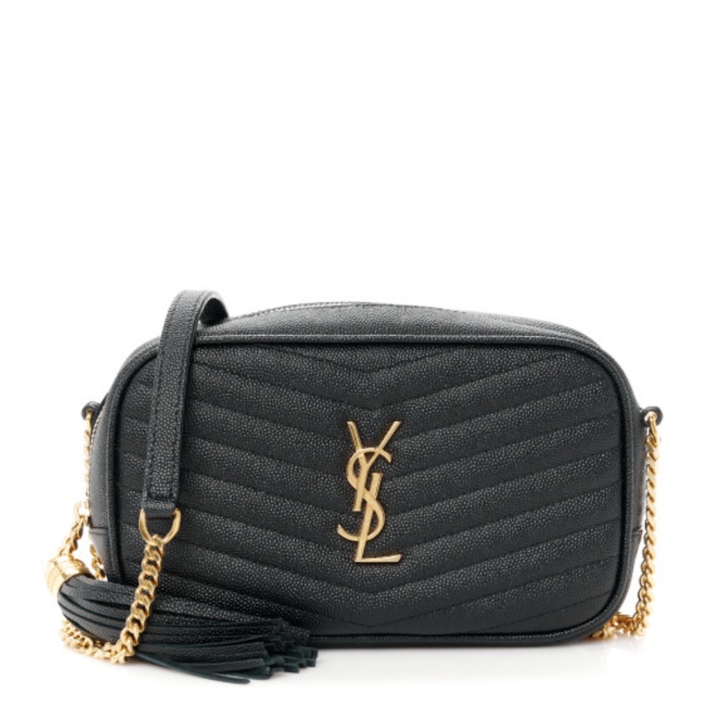 SAINT LAURENT Mini Lou Matelassé Camera Bag